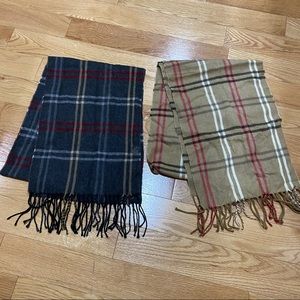 Felt plaid scarves